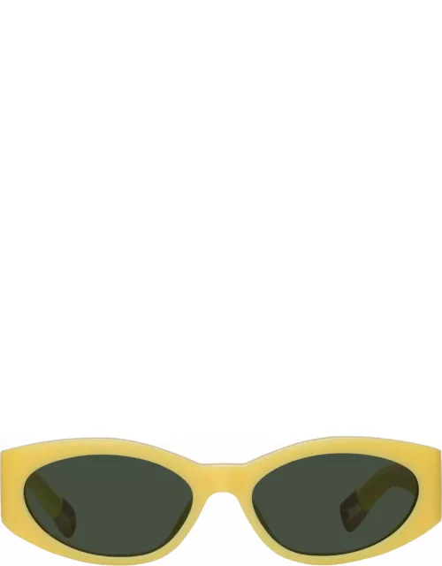 Ovalo Oval Sunglasses in Yellow by Jacquemu