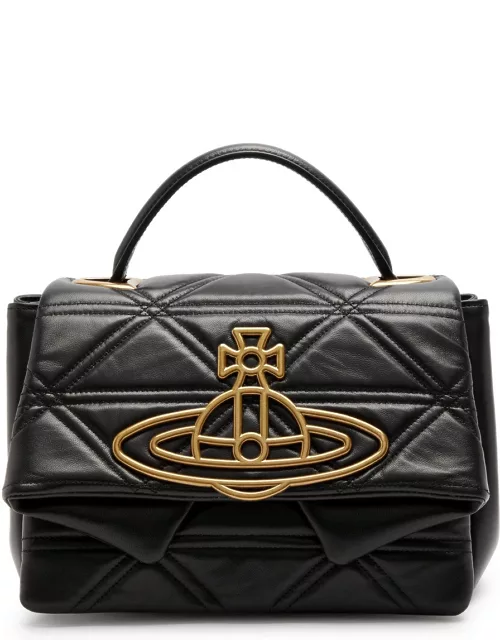 Vivienne Westwood Sibyl Quilted Leather top Handle bag - Black