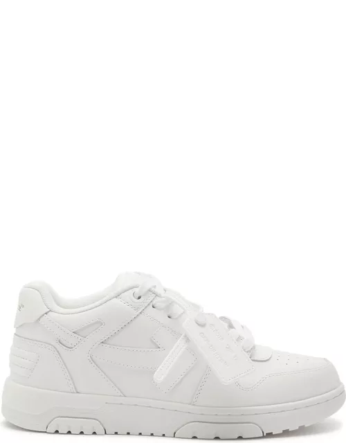 Off-white Out Of Office Panelled Leather Sneakers - 36 (IT36 / UK3), off White Trainers, Print - 36 (IT36 / UK3)