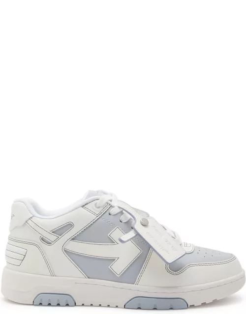Off-white Out Of Office Panelled Leather Sneakers - Light Blue - 36 (IT36 / UK3), off White Trainers, Print - 36 (IT36 / UK3)
