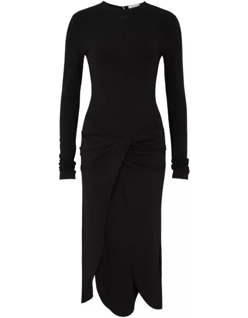 Off-white Twisted Midi Dress - Black - 42 (UK10 / S)