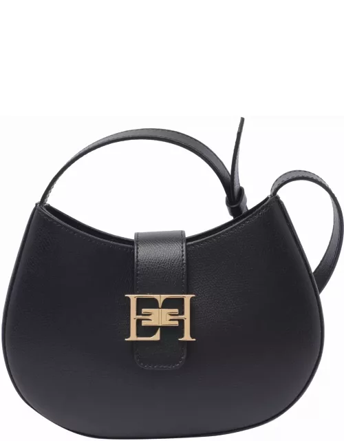 Elisabetta Franchi Logo Plaque Medium Hobo Bag