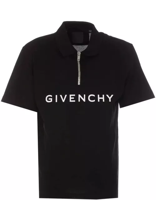 Givenchy Logo Printed Collared Polo Shirt