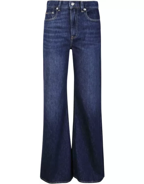 Ralph Lauren Whiskered-effect Wide-leg Jean