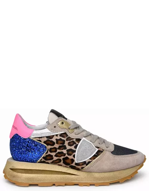Philippe Model Tropez 2.1 Sneakers In Multicolor Technical Fabric Blend