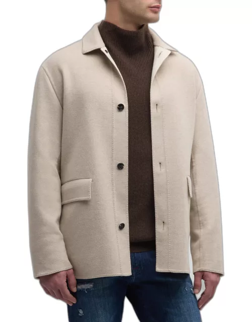 Men's Wool-Cashmere Car Coat