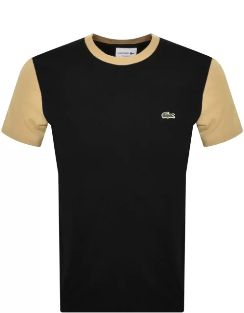 Lacoste Colour Block T Shirt Black