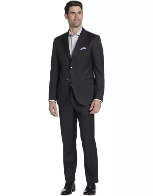 JoS. A. Bank Men's Reserve Collection Tailored Fit Textured Suit, Charcoal, 44 Regular