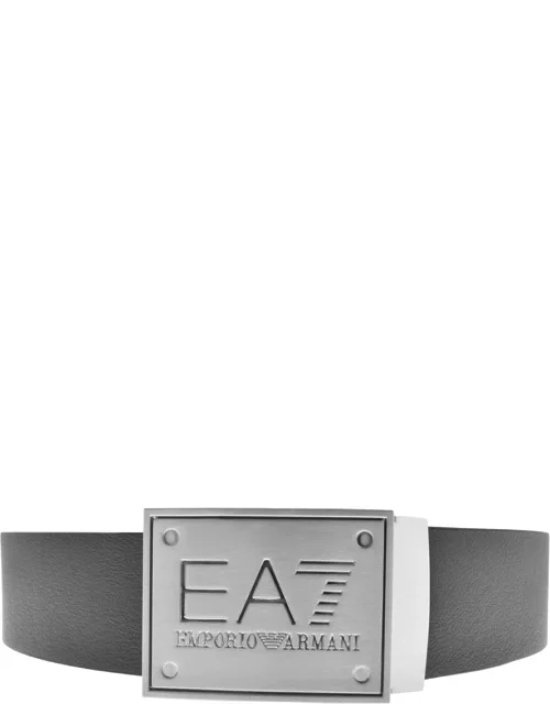 EA7 Emporio Armani Reversible Logo Belt Black