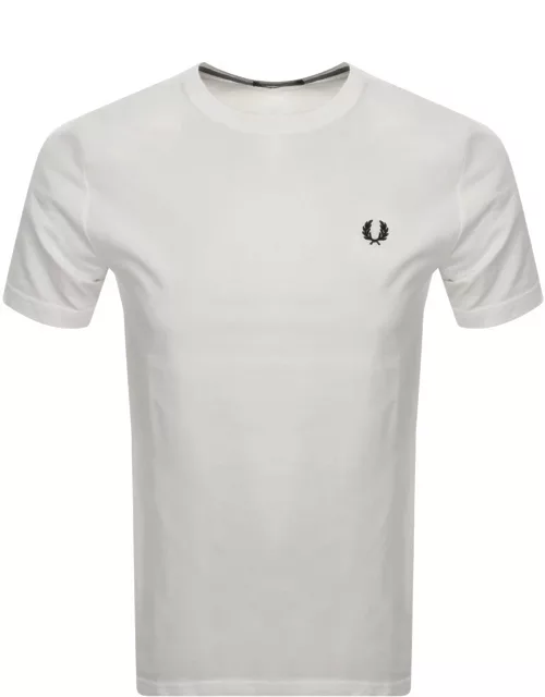 Fred Perry Crew Neck T Shirt White
