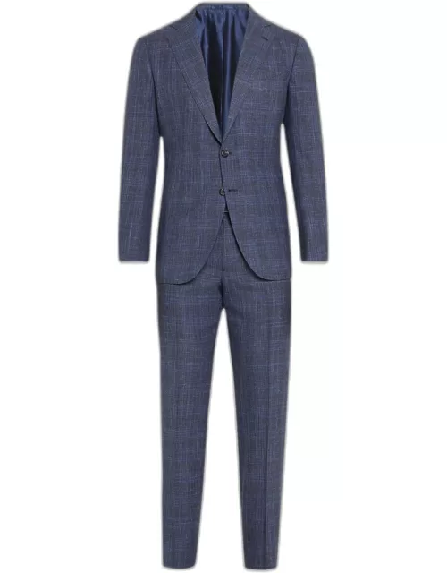 Men's Wool-Blend Plaid Suit