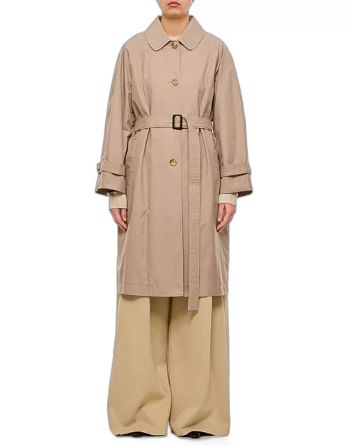 Max Mara The Cube Ftrench Single Breasted Coat Beige
