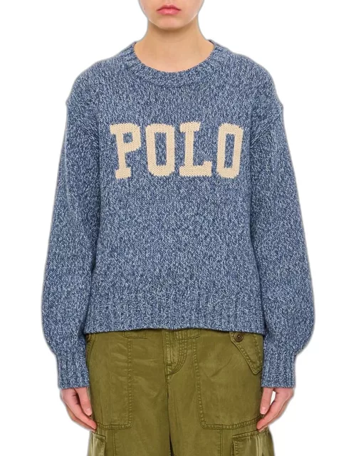 Polo Ralph Lauren Cotton Wool Logo Pullover Sky blue