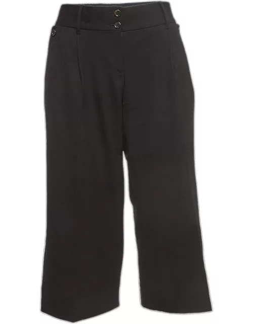 Dolce & Gabbana Black Wool Tailored Bermuda Shorts