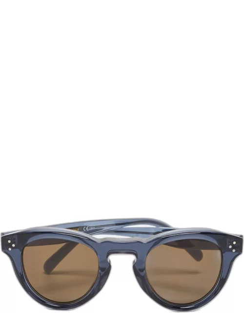 Celine Brown CL41372/S Bevel Round Sunglasse