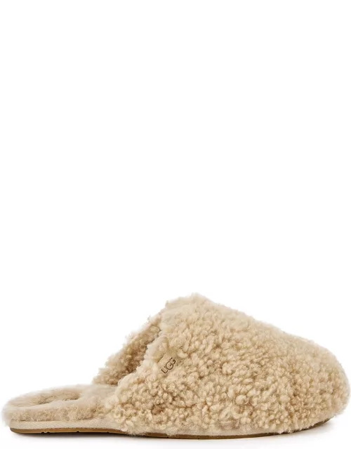 Ugg Maxi Curly Shearling Slippers, Slippers, Round Toe, Sand