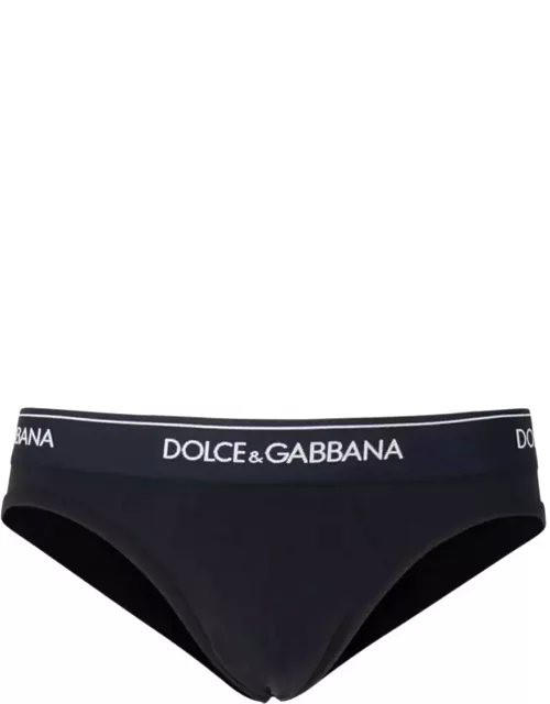 Dolce & Gabbana Briefs With Logoed Elastic