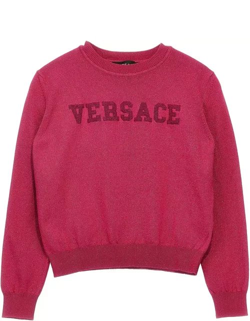 Versace Logo Embroidery Sweater