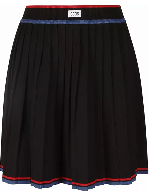 GCDS Pleated Knit Skirt