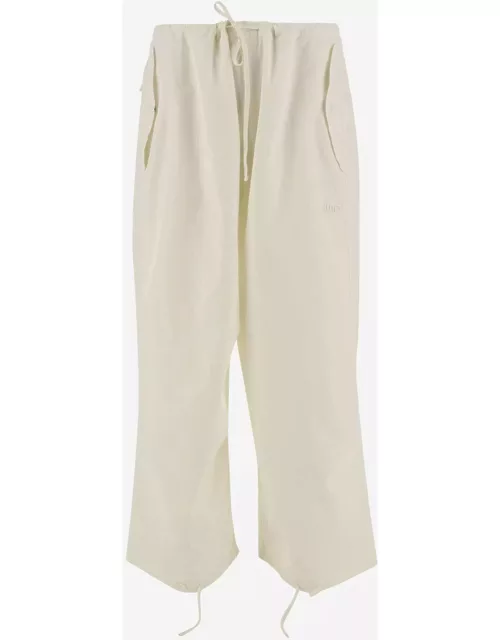 Autry Cotton Trousers With Logo