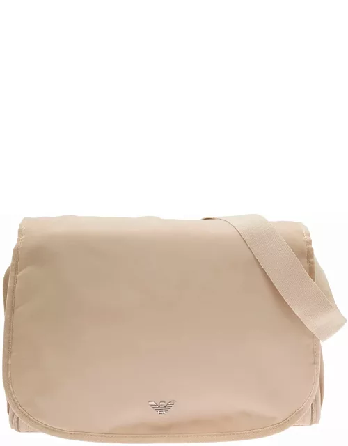 Emporio Armani Crossbody Mummy Bag In Pink Nylon