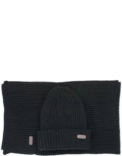 Barbour Crimdon Beanie And Scarf Set