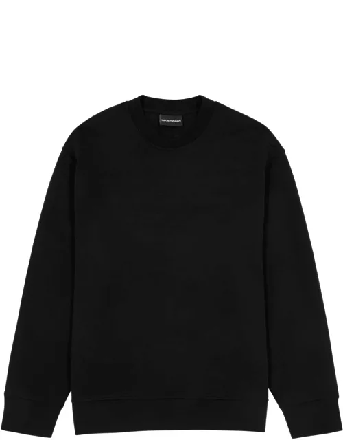 Emporio Armani Logo Jersey Sweatshirt - Black