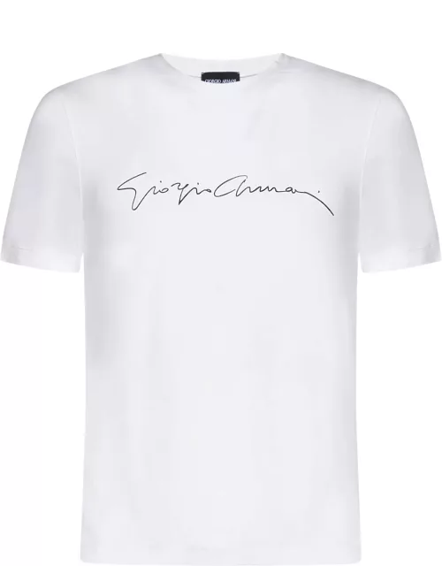 Giorgio Armani Logo Viscose T-shirt