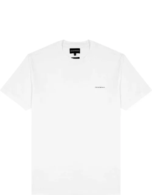 Emporio Armani Logo-print Jersey T-shirt - White