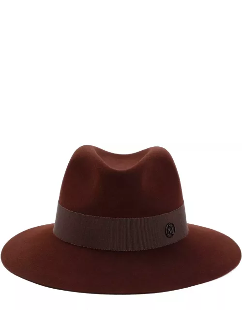 Maison Michel Henrietta Flat-brim Fedora Hat