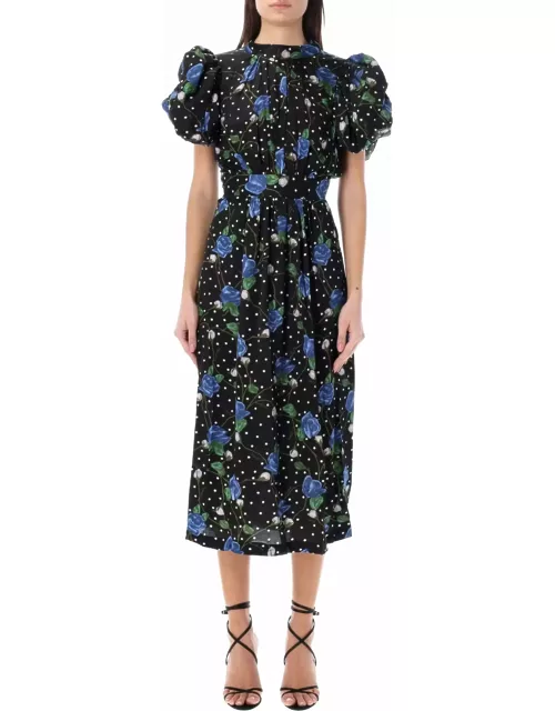 Rotate by Birger Christensen Puffy Sleeves Long Dres
