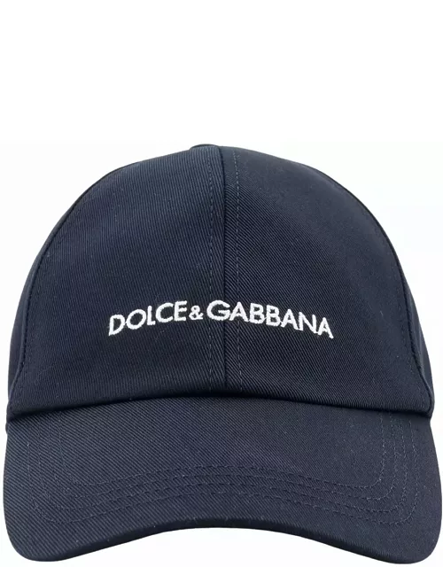Dolce & Gabbana Logo Blue Hat