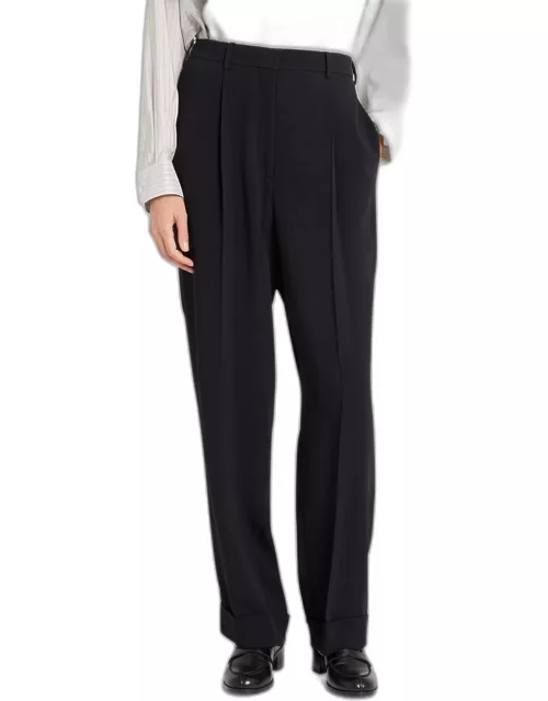 Tor Pleated Wide-Leg Pant