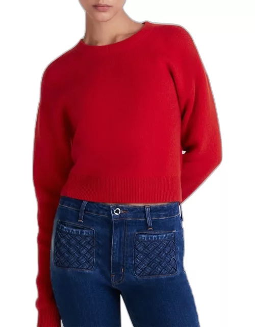 William Merino Wool Cashmere Reversible Crewneck Sweater