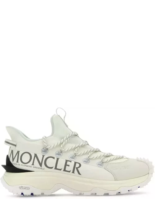 Moncler White Fabric And Rubber Trailgrip Lite2 Sneaker