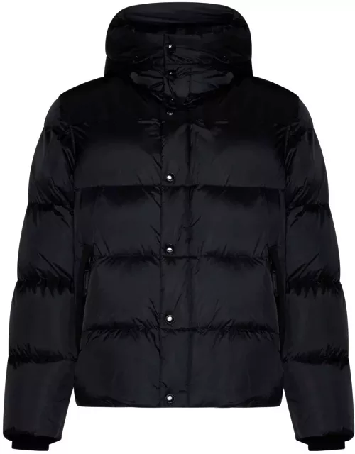 Burberry Logo Patch Hooded Coat