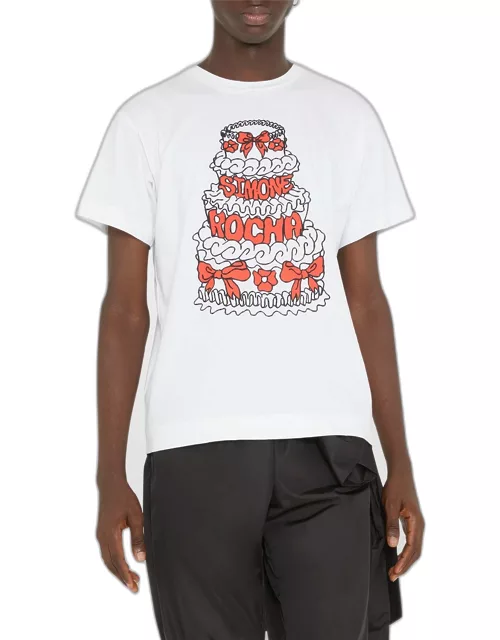 Men's Logo Cake-Print T-Shirt