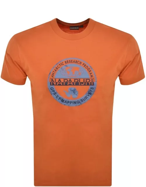 Napapijri S Bollo T Shirt Orange