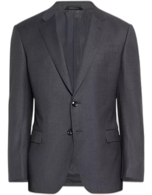 Men's Micro-Pattern Wool Suit
