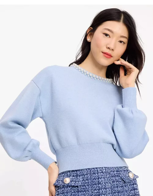 Pearl Collar Sweater