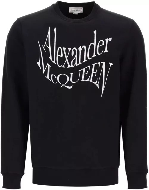 ALEXANDER MCQUEEN Warped logo sweatshirt