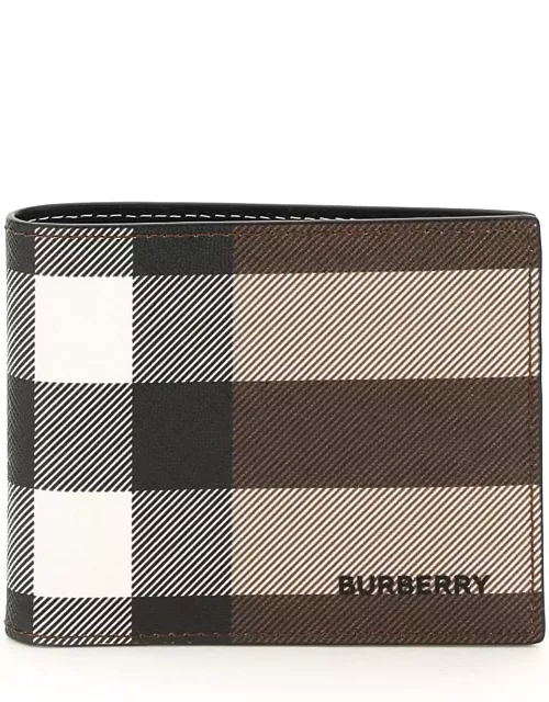 BURBERRY bifold wallet with check motif