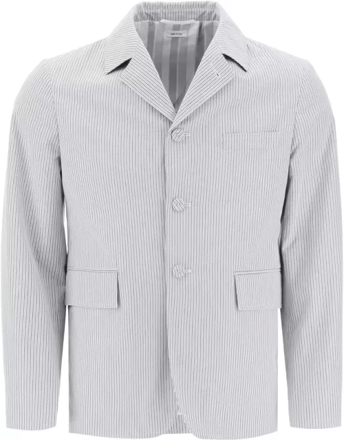 THOM BROWNE Striped deconstructed jacket