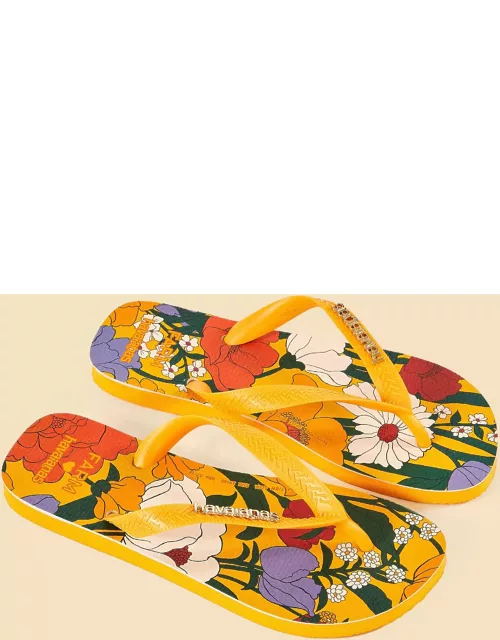 Bucolic Floral Havaianas Sandals, BUCOLIC FLORAL YELLOW /