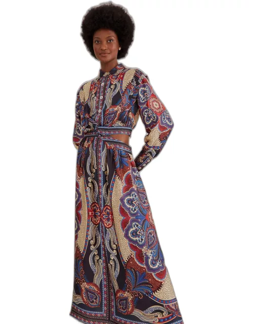 Multicolor Energy Scarf Cut-Out Maxi Dress, ENERGY SCARF MULTICOLOR /