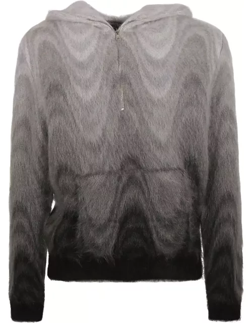 Etro Fur Coated Zipped Sweater