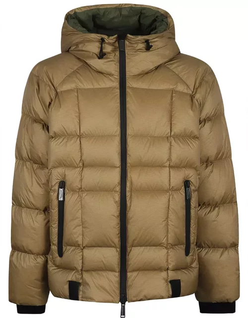 Dsquared2 Kaban Hooded Techno Fabric Down Jacket