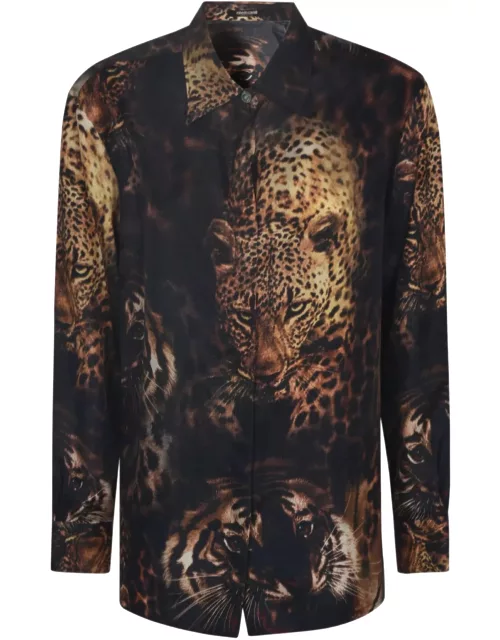 Roberto Cavalli Printed Tiger Shirt