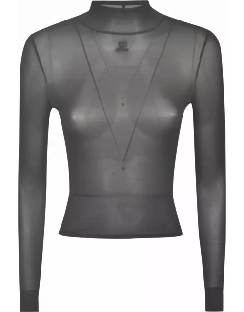 Courrèges See-through Fitted Top