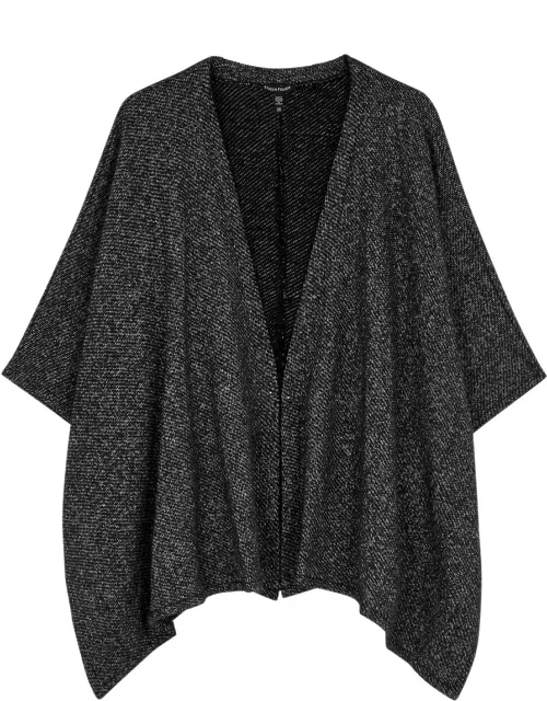 Eileen Fisher Knitted Cotton Cape - Dark Grey - S/M (UK10-12 / M)
